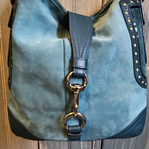 Coach Y2K Suede & Leather Hobo - Picture 7 of 10
